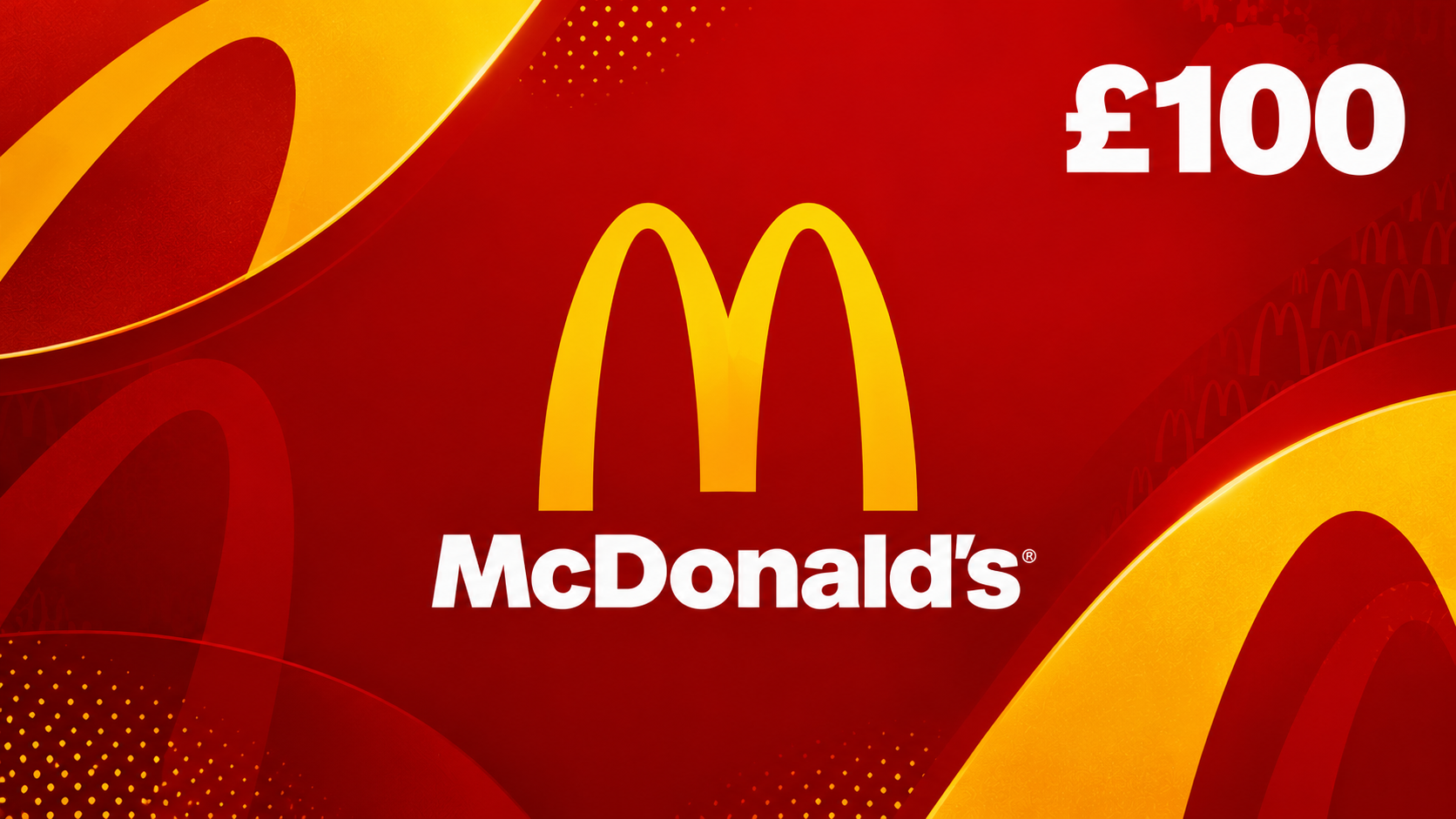McDonald’s £100 reward artwork
